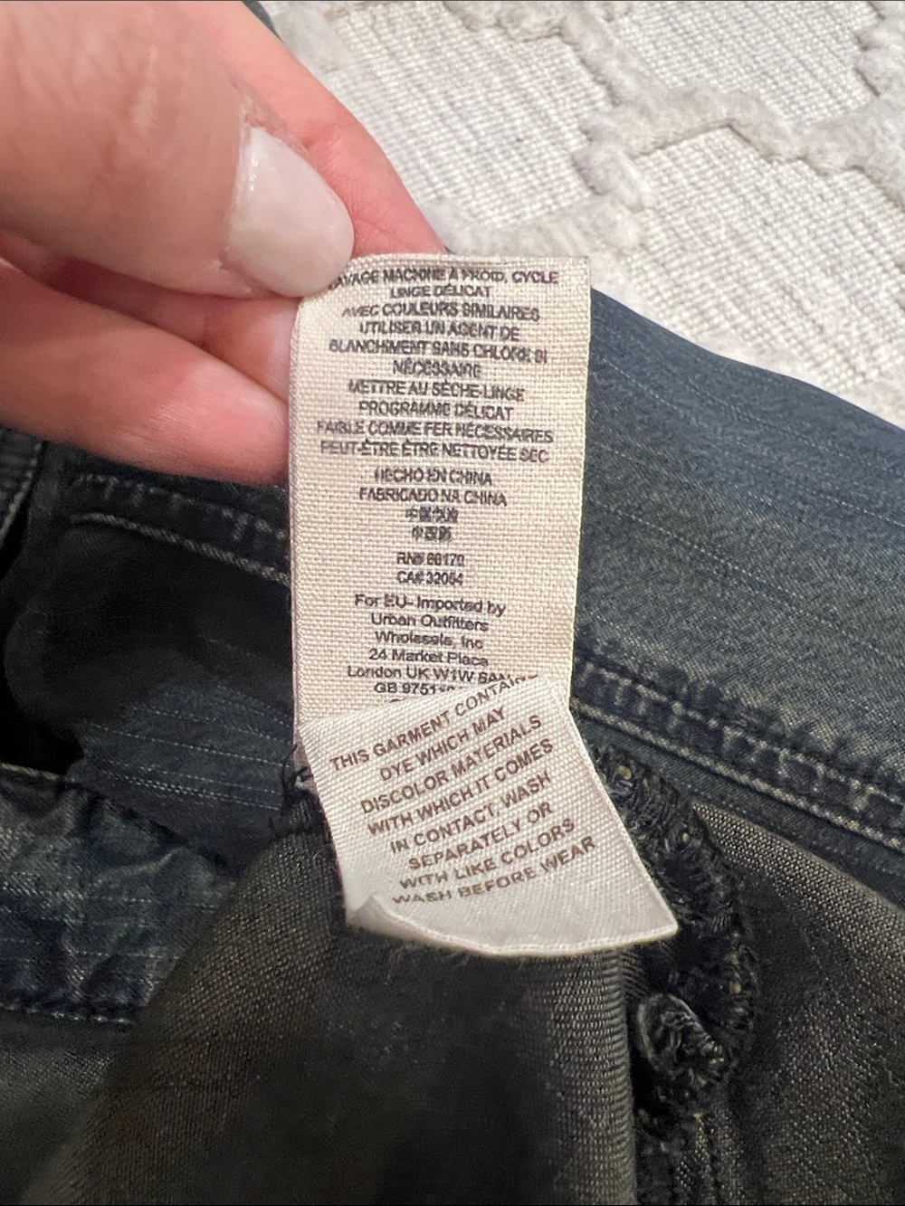 Free People Washed Black/blue light weight Denim like Jacket - Picture 6 of 7